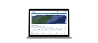 Laptop showcasing Arch program management software